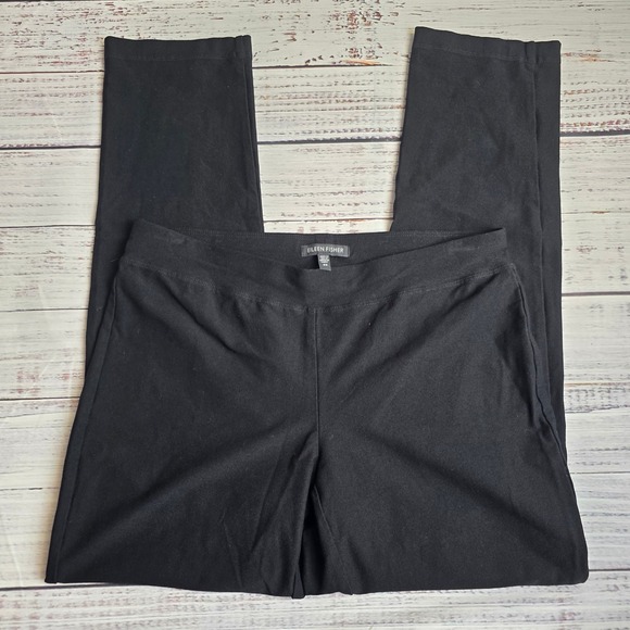 Eileen Fisher Pants - Eileen Fisher Womens XS Black Viscose Nylon Spandex Slim Ankle Crepe Stretch